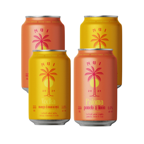 4 Pack - Mixto (Paloma & Trópica) lata 355 cc